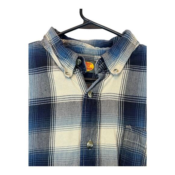 Mens Grunge Flannel Shirt Button Down Distressed Gorpcore Utility - Picture 3 of 8